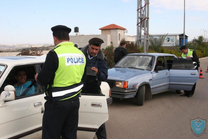 الشرطة تنظم حملة لفحص المركبات في قلقيلية
