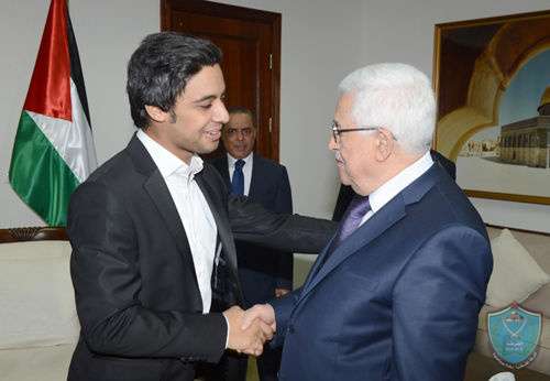 فخامة الرئيس يستقبل الفنان احمد جمال