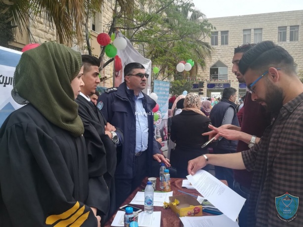 الشرطة تشارك في اليوم التوعوي حول السلوكيات الصحية والصحة النفسية في جامعة القدس