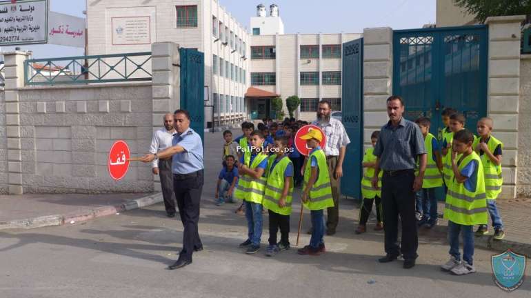 الشرطة تنظم يوم مروري لطلاب المدرسة التركية الأساسية في قلقيلية
