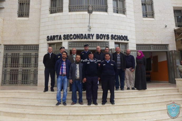 الشرطة ومؤسسة الحلم الفلسطيني يطلقان برنامج الشرطة المجتمعية لطلاب المدارس في سلفيت