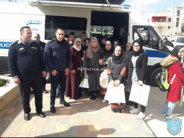الشرطة تؤمن وتشارك في اليوم الإرشادي الذي نظمته جامعة القدس المفتوحة لطلبة المرحلة الثانوية  في سلفيت